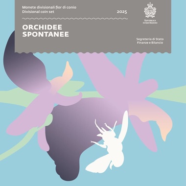 Série euros Saint Marin 2025 de 9 pièces FDC dédiée aux orchidées spontanées