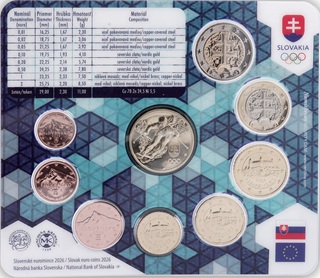 Série euros BU 2026 Slovaquie, Jeux olympiques d'hiver de Milan-Cortina 2026