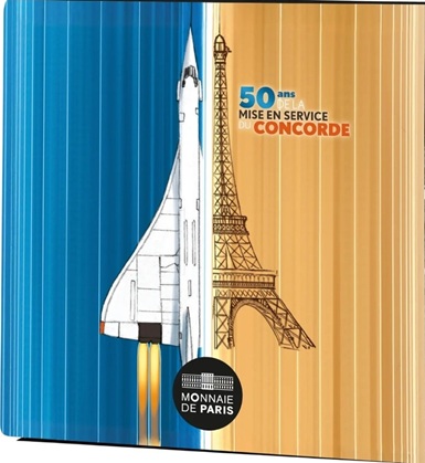 Coffret euro 2026 BE France, le 50e anniversaire de la mise en service du Concorde