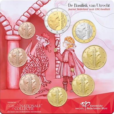 Série euro UNC 2026 Pays-Bas