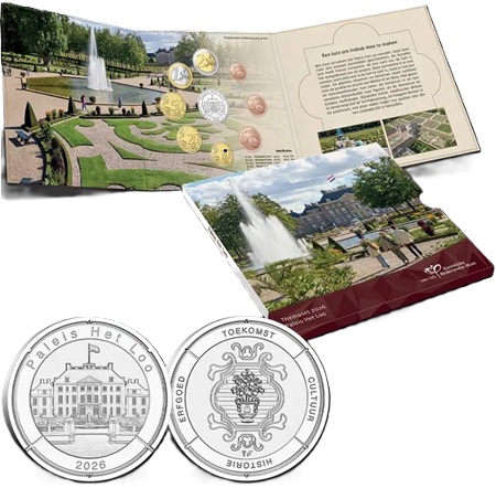 Série euro BU 2026 Pays-Bas, dédiée au Palais HET LOO