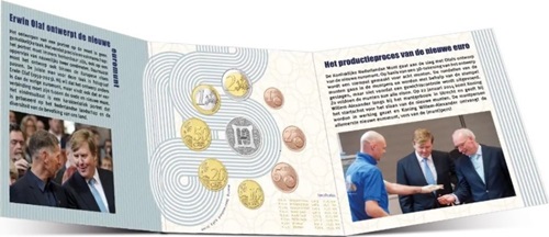 Pièce 1 Centime Euro Pays Bas 2024 - BU FDC, Roi Willem-Alexander, Acier Cuivré