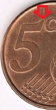 5 cent Autriche 2e type variété