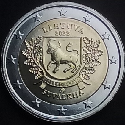 2 € euro commémorative 2022 Lituanie Suvalkija