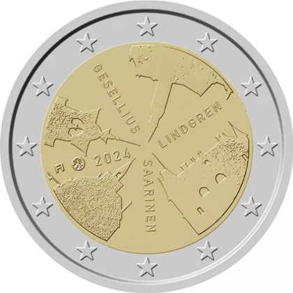 2 € euro commémorative 2024 Finlande Architecture de Finlande – Gesellius, Lindgren, Saarinen