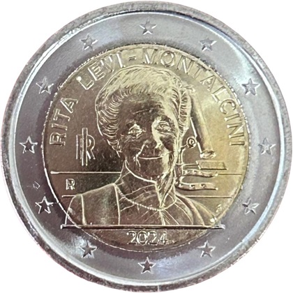 2 € commémorative 2024 Italie Rita Levi-Montalcini Lauréate du prix Nobel de médecine