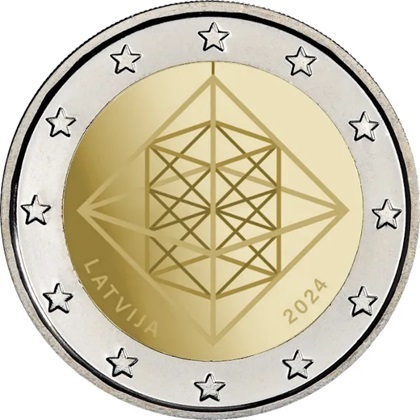 2 € euro commémorative 2024 Lettonie consacrée au Himmeli