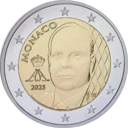 2 euro 2025 Albert II de Monaco