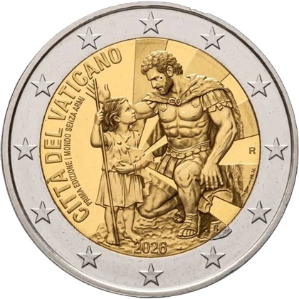 2 euro commémorative 2026 Vatican le Magistère du pape Léon XIV