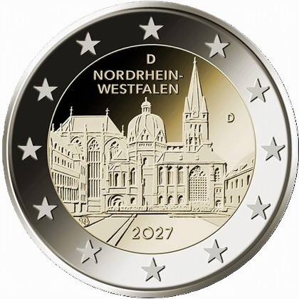 2 euro commémorative 2027 Allemagne dédiée à la Rhénanie-du-Nord-Westphalie