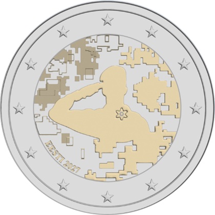 2 euro commémorative 2027 Estonie pour les Vétérans des Forces de défense estoniennes