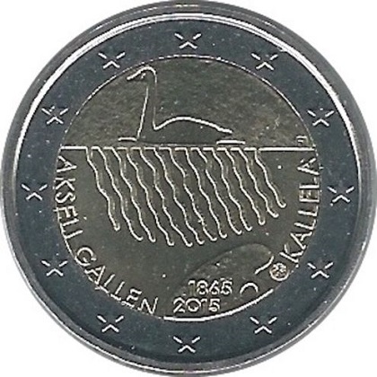 2 euro 2015 commémorative Finlande 150ème anniversaire de la naissance du peintre Akseli Gallen Kallela