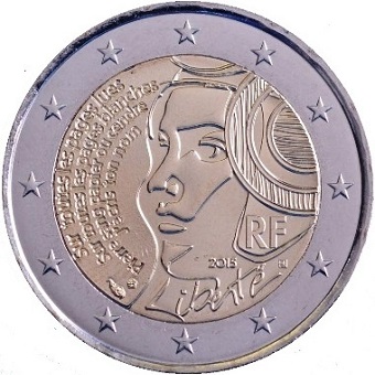 2 euro commémorative 2015 France 225ème anniversaire de la fête de la Fédération.