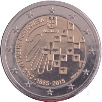 2 euro commémorative 2015 Portugal 150ème anniversaire de la Croix-Rouge portugaise