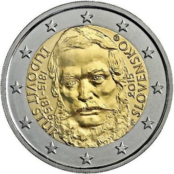 2 euro commémorative 2015 Slovaquie bicentenaire de la naissance de Ludovít Štúr