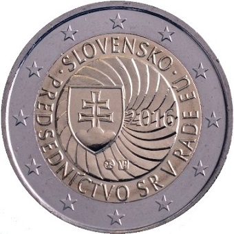 2 euros commémorative 2016 Slovaquie présidence Européenne