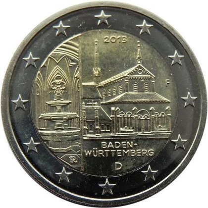 2 euro 2013 commémorative Allemagne le Bade-Wurtemberg