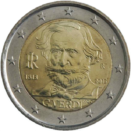 2 euro 2013 commémorative Italie 200ème anniversaire de la naissance de Giuseppe VERDI