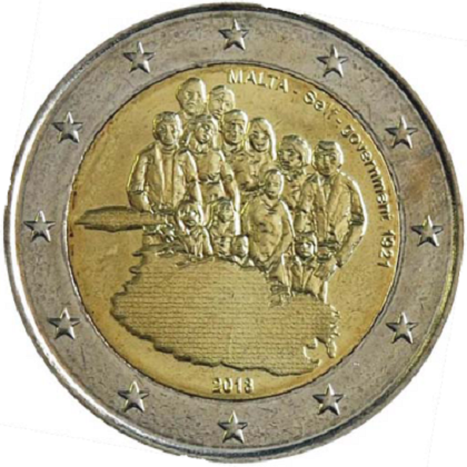 2 euro 2013 commémorative Malte la Constitution du gouvernement autonome de 1921