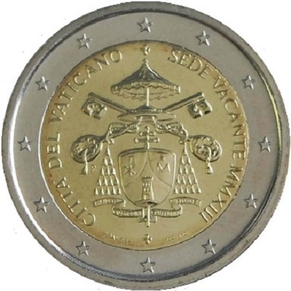 2 euro 2013 commémorative Vatican Sede Vacante