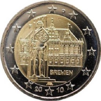 2 euro 2010 commémorative Allemagne BREMEN