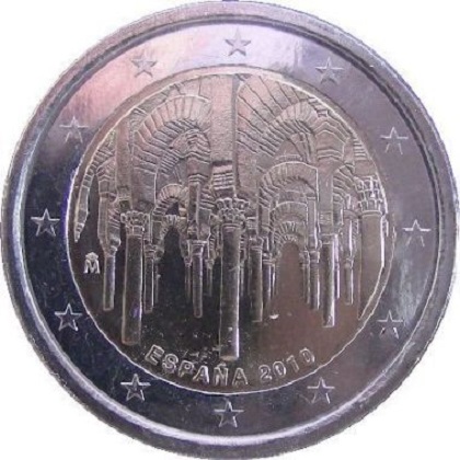 2 euro 2010 commémorative Espagne centre historique de Cordoue 