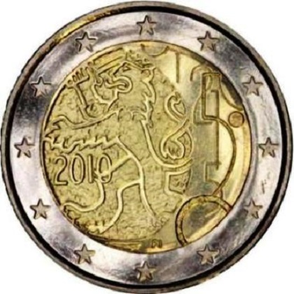 2 euro 2010 commémorative Finlande décret monétaire de 1860 autorisant la Finlande à émettre des billets de banque et des pièces