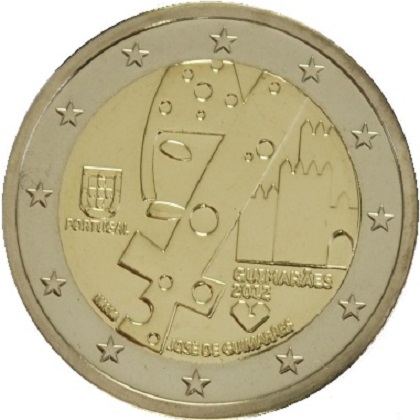 2 euro 2012 commémorative Portugal Guimarães capitale européenne de la culture 2012