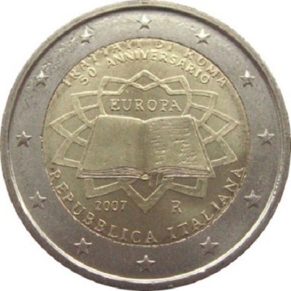 2 euro 2007 commémorative Italie 50ème anniversaire du traité de Rome