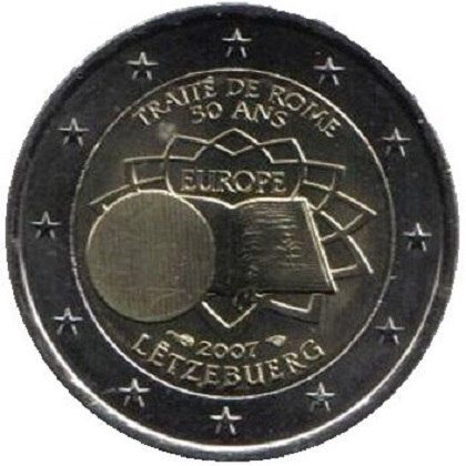 2 euro 2007 commémorative Luxembourg 50ème anniversaire du traité de Rome