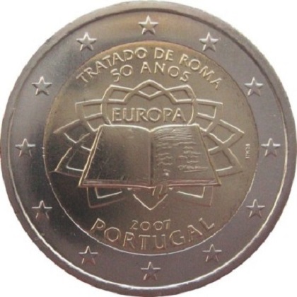 2 euro 2007 commémorative Portugal 50ème anniversaire du traité de Rome