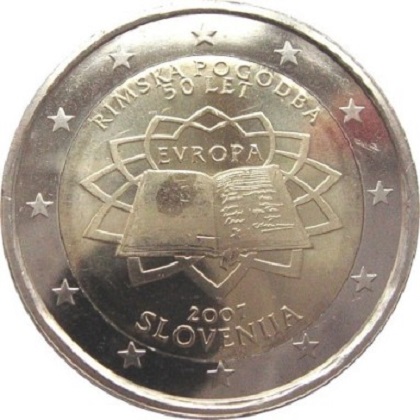 2 euro 2007 commémorative Slovénie 50ème anniversaire du traité de Rome