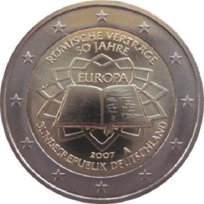 2 euro 2007 commémorative Allemagne 50ème anniversaire du traité de Rome