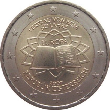 2 euro 2007 commémorative Autriche 50ème anniversaire du traité de Rome