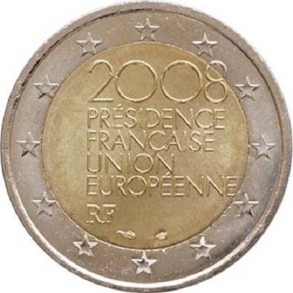 2 euro 2008 commémorative France la présidence française du Conseil de l’Union européenne