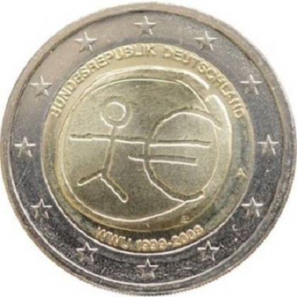 2 euro 2009 commémorative Allemagne 10ème anniversaire de l’Union économique et monétaire