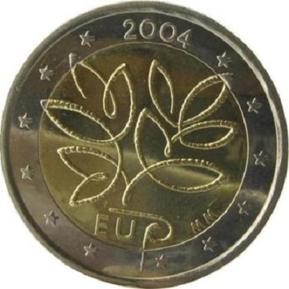2 euro 2004 commémorative Finlande l'élargissement de l’Union européenne à dix nouveaux États membres