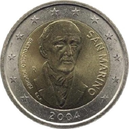 2 euro 2004 commémorative Saint-Marin Bartolomeo Borghesi 