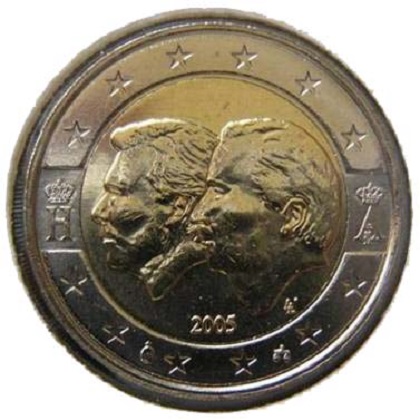 2 euro 2005 commémorative Belgique l'union économique belgo-luxembourgeoise