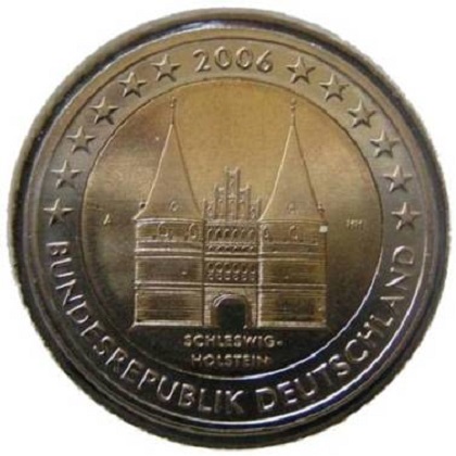 2 euro 2006 commémorative Allemagne Schleswig-Holstein, Holstentor