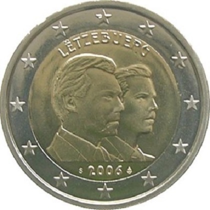 2 euro 2006 commémorative Luxembourg 25ème anniversaire de l’héritier du trône, le Grand-Duc Guillaume