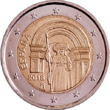 2 euros commémorative 2018 Espagne la vieille ville de Saint-Jacques-de-Compostelle