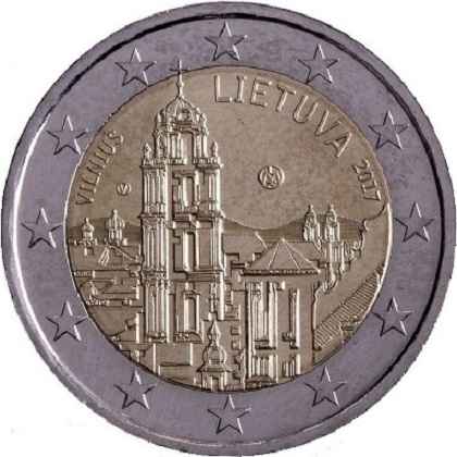 2 euros commémorative 2017 Lituanie Vilnius