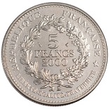 pièce 5 francs 2000 commémorative