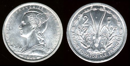 2 francs 1948 afrique équatoriale française