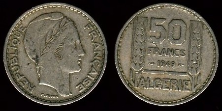 50 francs 1949 Algérie
