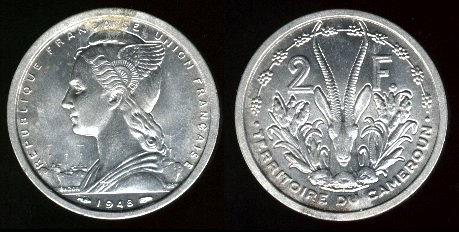 2 francs 1948 cameroun