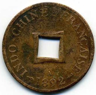 indo-chine française monnaie 1892