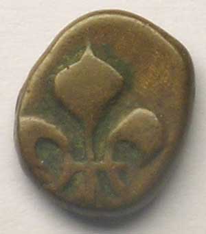 pièce de monnaie louis XV comptoir de Pondichéry