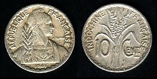 10 centimes 1941 Indochine française